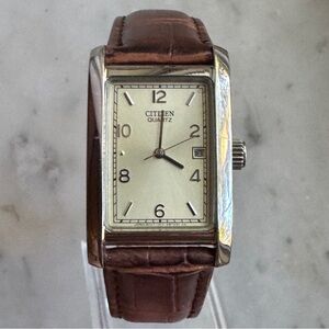 Citizen Quartz Stainless Steel Men's Date Watch with a New Battery